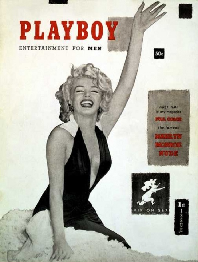 Playboy cover with Marilyn Monroe 1953