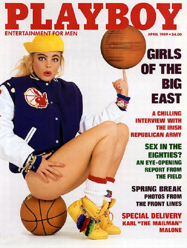 Playboy cover with Erika Eleniak 1989